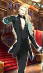 Heroic Spirit Formal Dress: Vlad III (英霊正装: ヴラド三世?) in Fate/Grand Order, illustrated by Hirotaka Maeda.