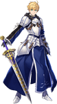 Saber stage 2 in Fate/Grand Order, illustrated by Nakahara.