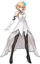 Arcueid's "Clad in Glacier" which renders her immune to Vlov's fire.