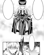 Saber feeling a twinge of sadness at the sight of Illya due to her resemblance with Irisviel.