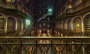 Underground Library central.