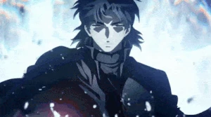 Kirei thực hiện Lời Phép Rửa Tội.