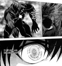 Shiki seeing the final Point of Death in Nrvnqsr Chaos.