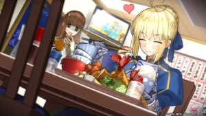 Artoria's ending with female Hakuno.