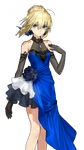 Artoria's Summer Battle Clothes Costume in Fate/EXTELLA LINK, illustrated by Arco Wada.