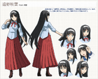 Lerche'sWP character sheet of Akiha in Carnival Phantasm.