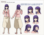 Lerche'sWP character sheet of Sakura in Carnival Phantasm.