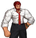 Battle President.png (575 KB) Rider's "Battle President" Costume in Fate/EXTELLA LINK, illustrated by Arco Wada.