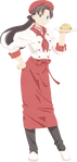 UfotableWP's character illustration of Rin in Today's Dinner Party for Emiya Family event.