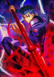 Lancer Stage 4 in Fate/Grand Order, illustrated by Takashi Takeuchi.