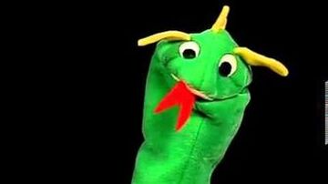 Baby einstein green dragon puppet sales