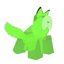 197830 - safe, fictional species, goo creature, anthro, roblox, ambiguous  gender, big tail, ears, goo, green body, green eyes, kaiju paradise (roblox),  paws, pixel art, signature, simple background, simple shading, solo, tail