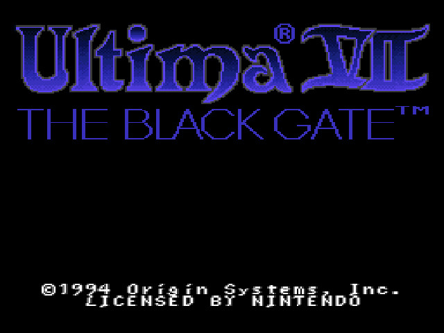 Ultima VII: The Black Gate, Super Nintendo