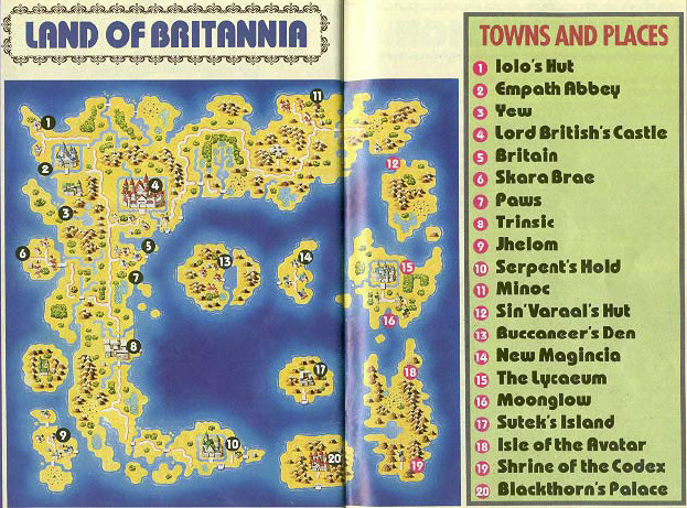 NES Map for Ultima V | Editable Codex | Fandom
