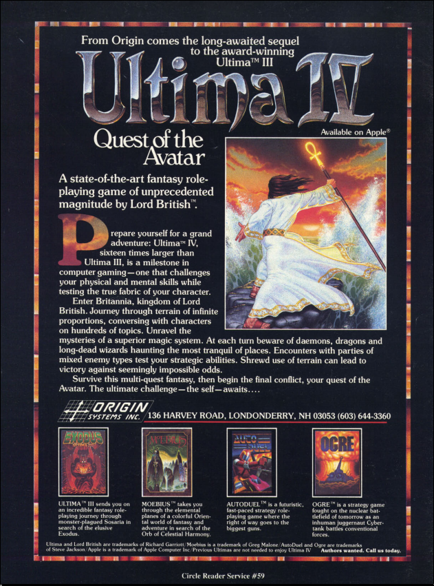 Ultima IV: Quest of the Avatar | Editable Codex | Fandom