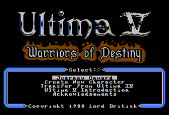 Computer Ports of Ultima V | Editable Codex | Fandom