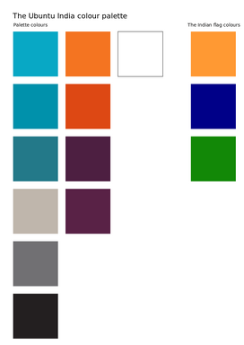 The Ubuntu color palette, Ubuntu India Design and Management Wiki