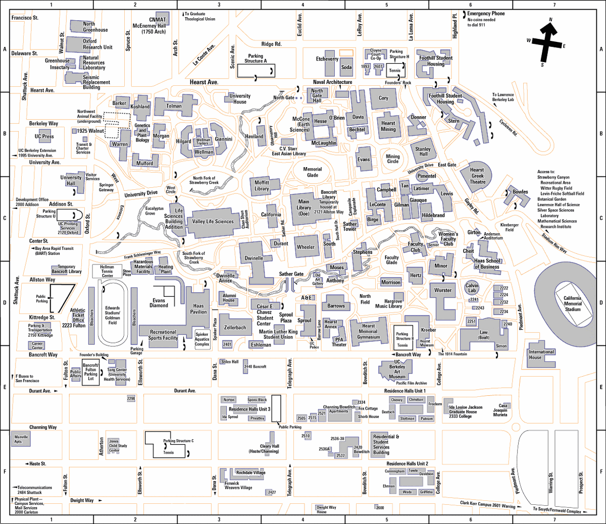 uc davis campus map printable