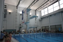 Högevallsbadet springtårn