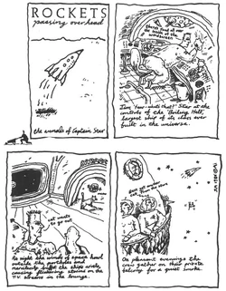Rockets Passing Overhead reproduced from The Captain Star Omnibus