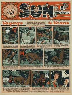 Sun issue 14, with an instalment of "Voyage to Venus" as its cover feature.