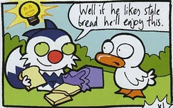 Korky the Cat's current incarnation, drawn by .