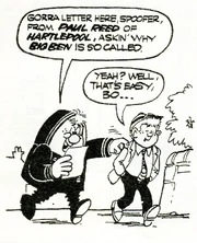 Spoofer prepares to talk a load of rubbish.