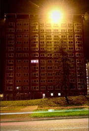 Allershaw Tower at Night.