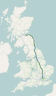 A map of the A1 and A1(M)