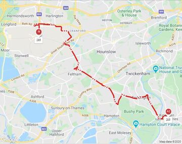 285 Bus Route Map London Buses Route 285 | Uk Transport Wiki | Fandom