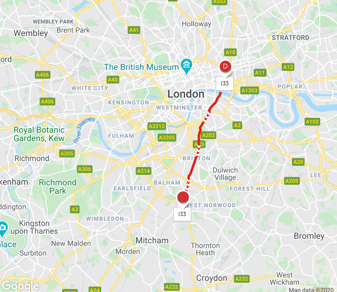 Bus 133 Route Map London Buses Route 133 | Uk Transport Wiki | Fandom