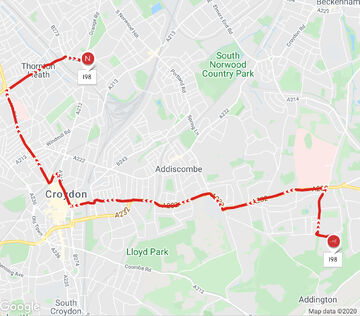 Bus 198 Route Map London Buses Route 198 | Uk Transport Wiki | Fandom