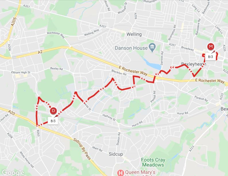 B13 Bus Route Map London Buses Route B13 | Uk Transport Wiki | Fandom