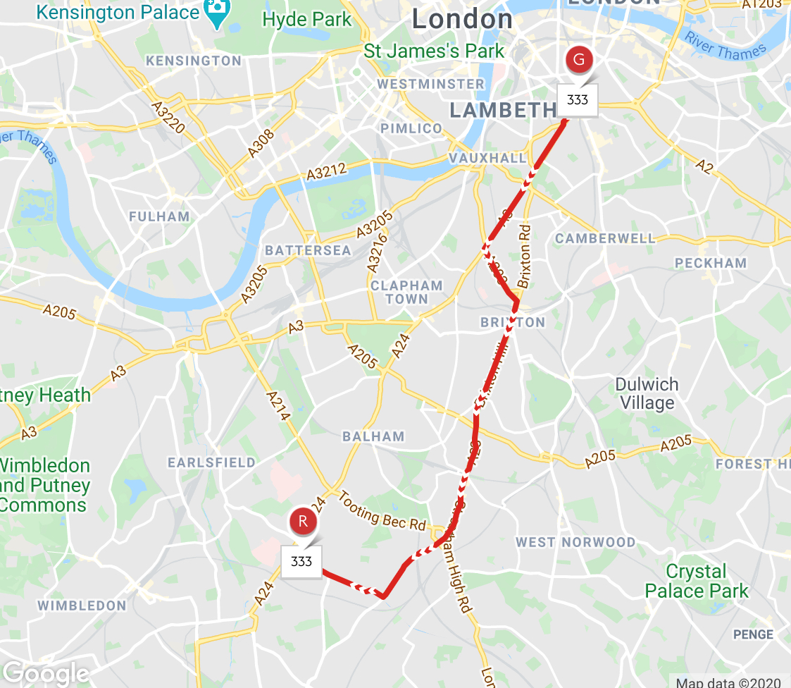 Bus 333 Route Map London Buses Route 333 | Uk Transport Wiki | Fandom