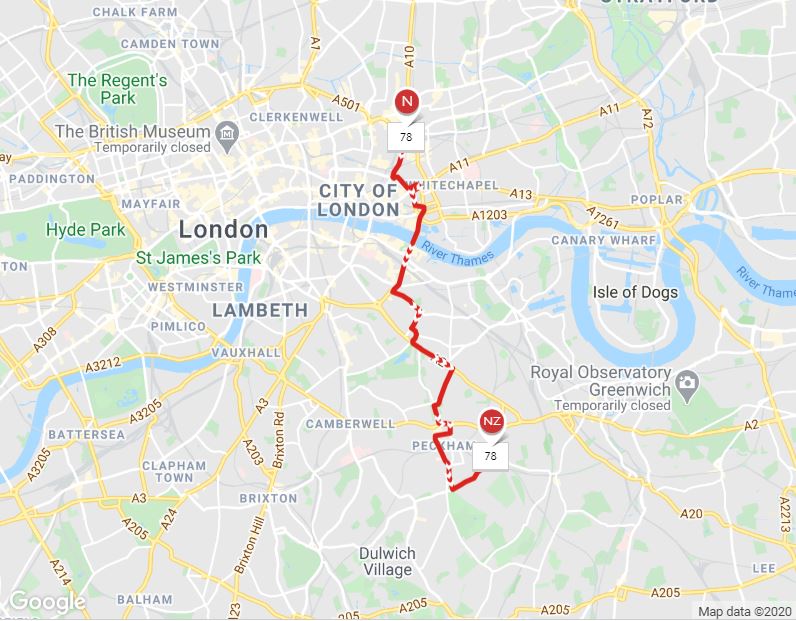 Bus 78 Route Map London Buses Route 78 | Uk Transport Wiki | Fandom