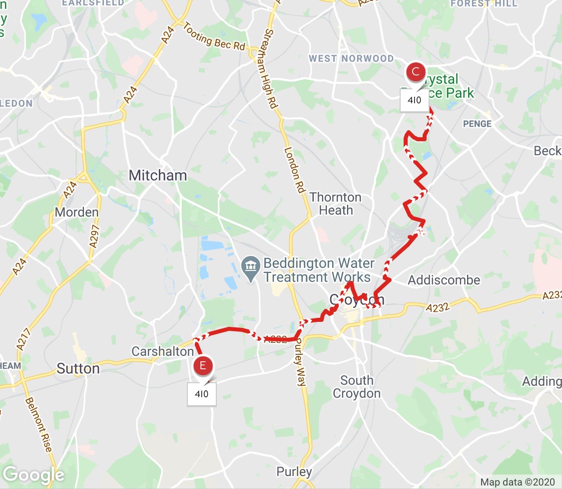 Bus 410 Route Map London Buses Route 410 | Uk Transport Wiki | Fandom