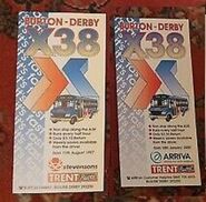 X38 joint timetables 1997&2000