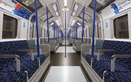 Interior of future Piccadilly Line trains
