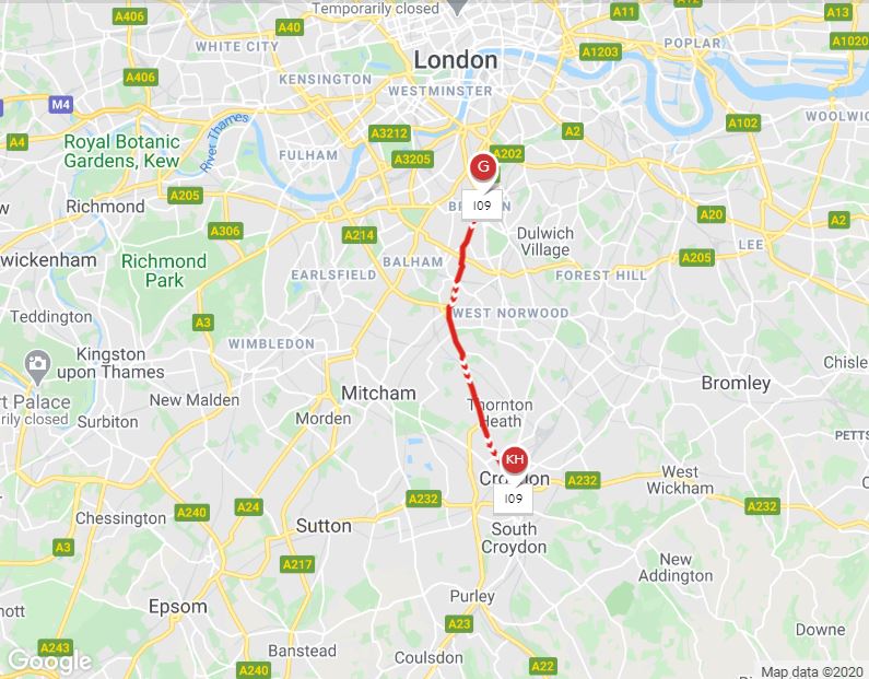 Bus 109 Route Map London Buses Route 109 | Uk Transport Wiki | Fandom