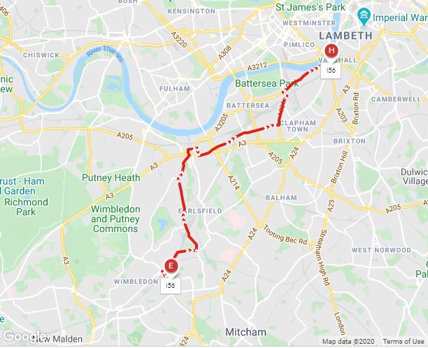 Bus 156 Route Map London Buses Route 156 | Uk Transport Wiki | Fandom