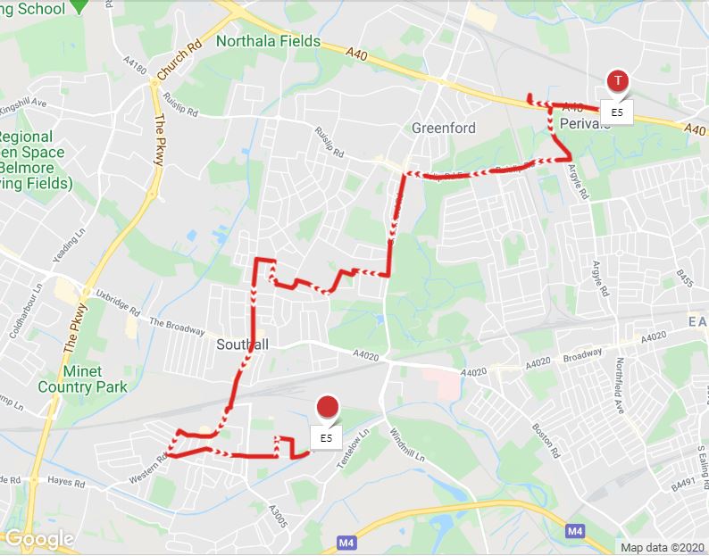 Bus 190 Route Map London Buses Route E5 | Uk Transport Wiki | Fandom