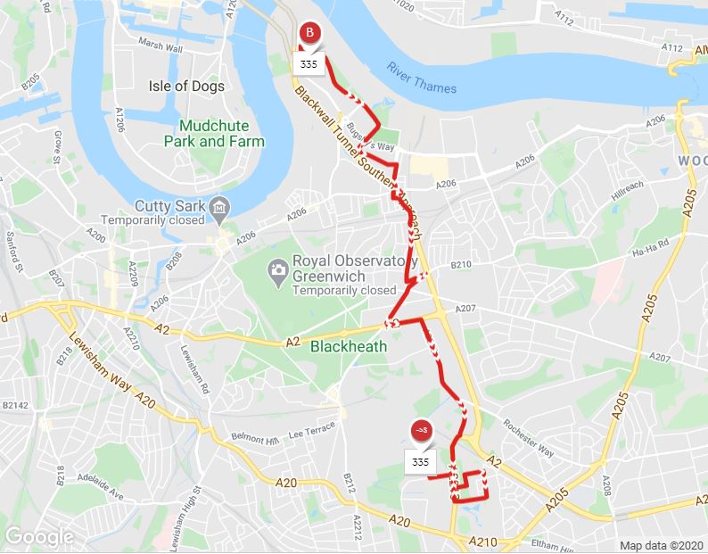 Bus 335 Route Map London Buses Route 335 | Uk Transport Wiki | Fandom