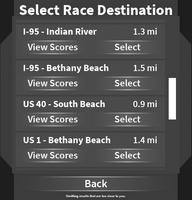 The oldest GUI to selecting your race point destination.