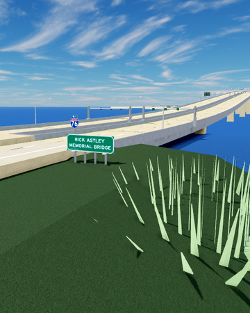 Rick Astley Memorial Bridge Ultimate Driving Roblox Wikia Fandom - roblox bridge