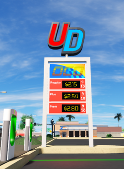 Ud Gas Station Ultimate Driving Universe Wikia Fandom - roblox westover ud lag