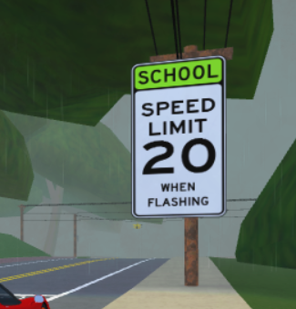 Concord Avenue Ultimate Driving Roblox Wikia Fandom - school speed limit sign roblox