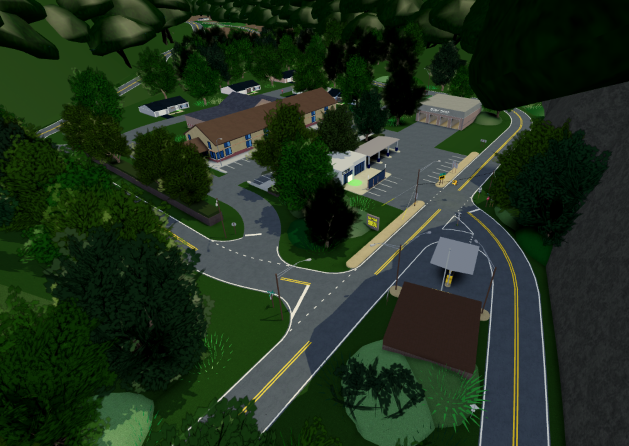 Fontana Dam Town Ultimate Driving Roblox Wikia Fandom - roblox village map