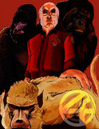 Red Ghost in his old age during the early '80s as a lead councilmember of HYDRA's Leviathan division - by MatthewRoyale