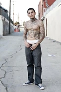 Damage prior to his reconstruction into a cyborg (as portrayed by Richard Cabral)
