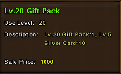 Level 20 Gift Pack